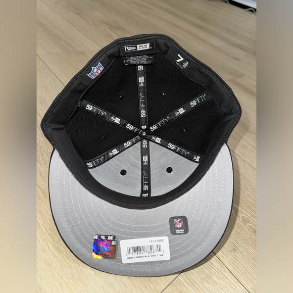 New Era cap, Las Vegas Raiders, black, 7/38, New never worm. - Picture 4 of 4